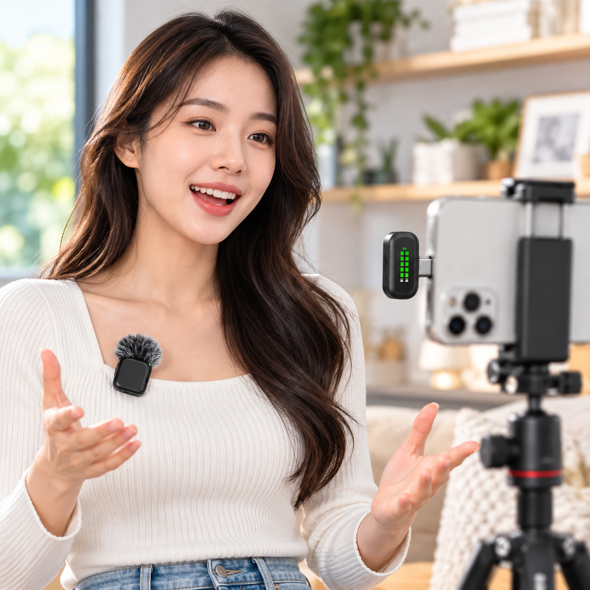 Micrófono Inalámbrico T98 Doble – USB-C para Celular