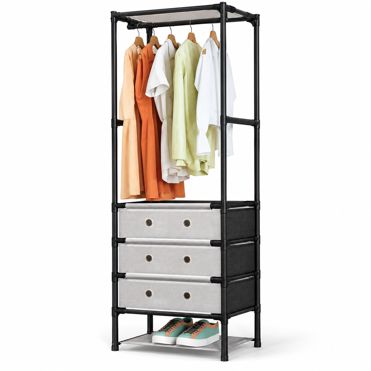 Organizador de Ropa y Zapatos Multifuncional con Perchero – XXX-88138