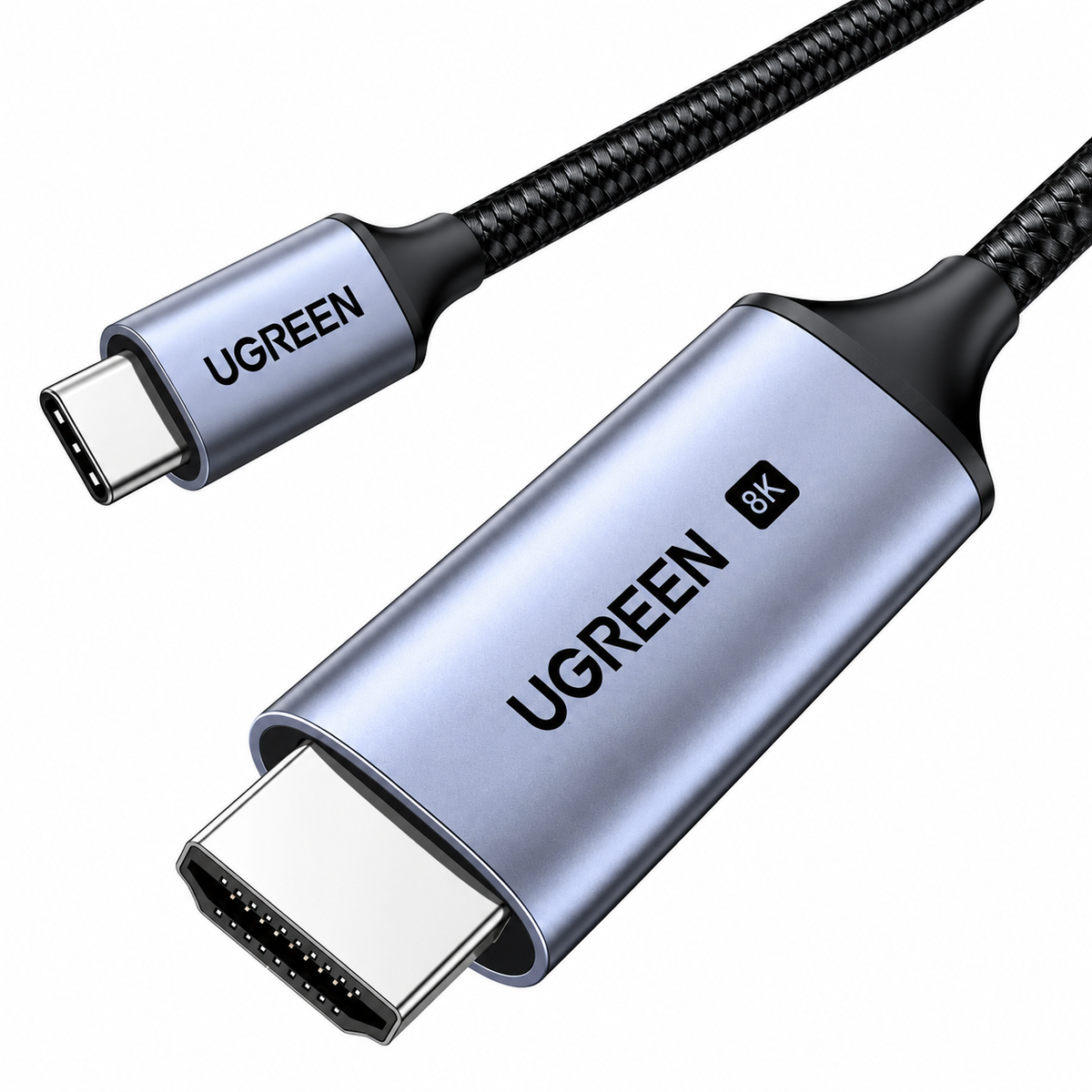 Cable Adaptador UGREEN USB-C a HDMI 4K de 2 Metros – Alta Definición y Diseño Trenzado
