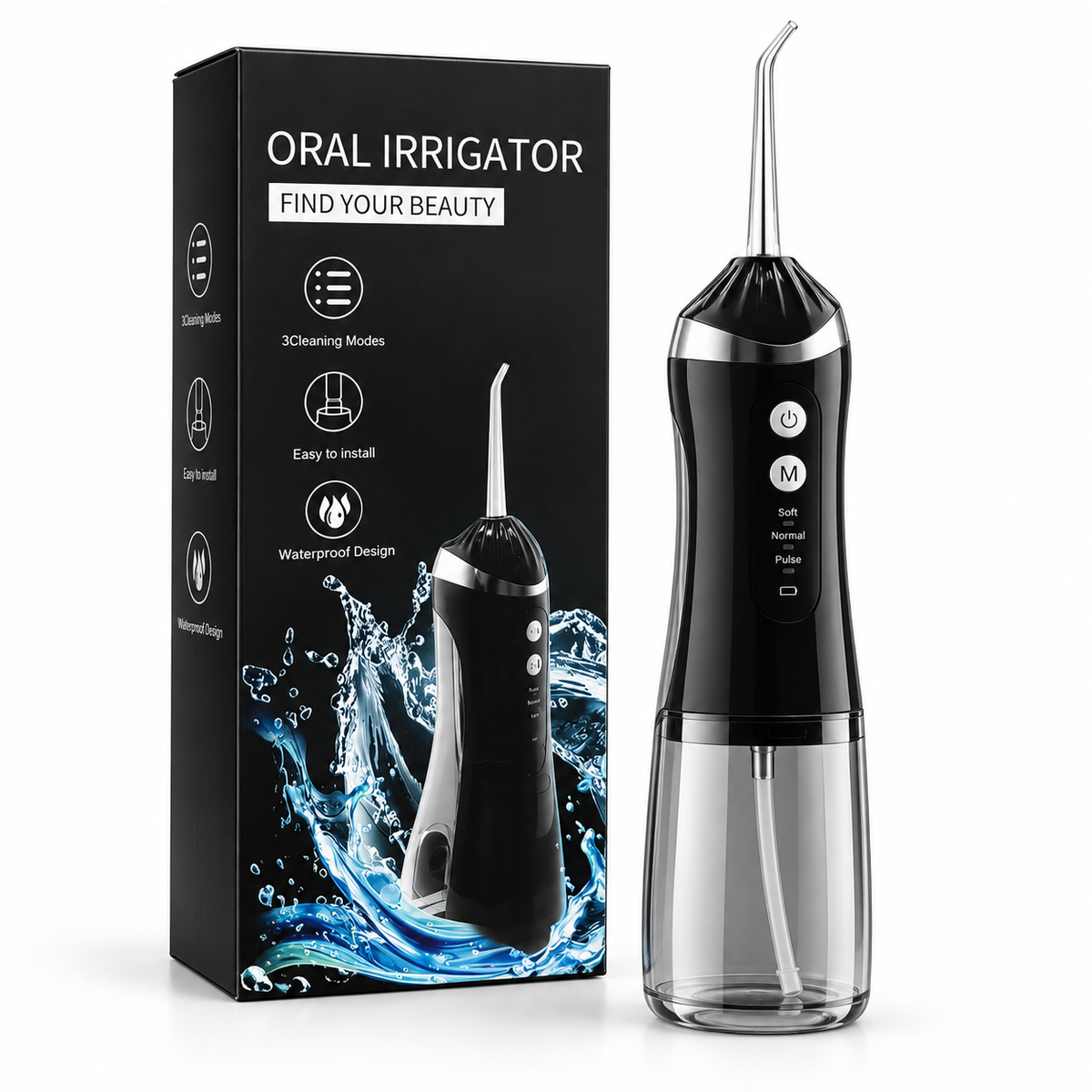 Irrigador Bucal Eléctrico Portátil – Limpiador Dental de Agua con 3 Modos