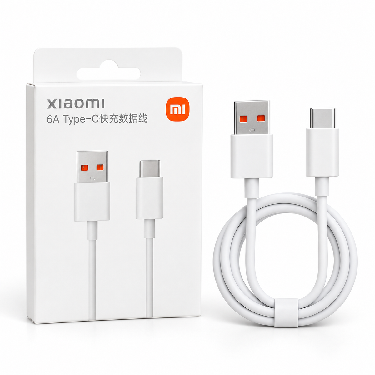 Cable USB-A a USB-C Xiaomi de 6A para Carga Rápida y Datos