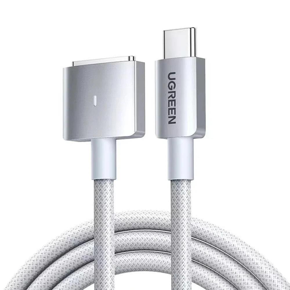 Cable UGREEN USB-C a MagSafe 3 de 140W – 2 Metros Magnético Trenzado para MacBook