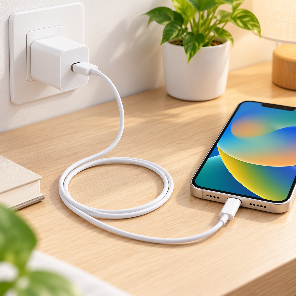 Cable USB-C a Lightning de 2 Metros para iPhone – Carga y Datos