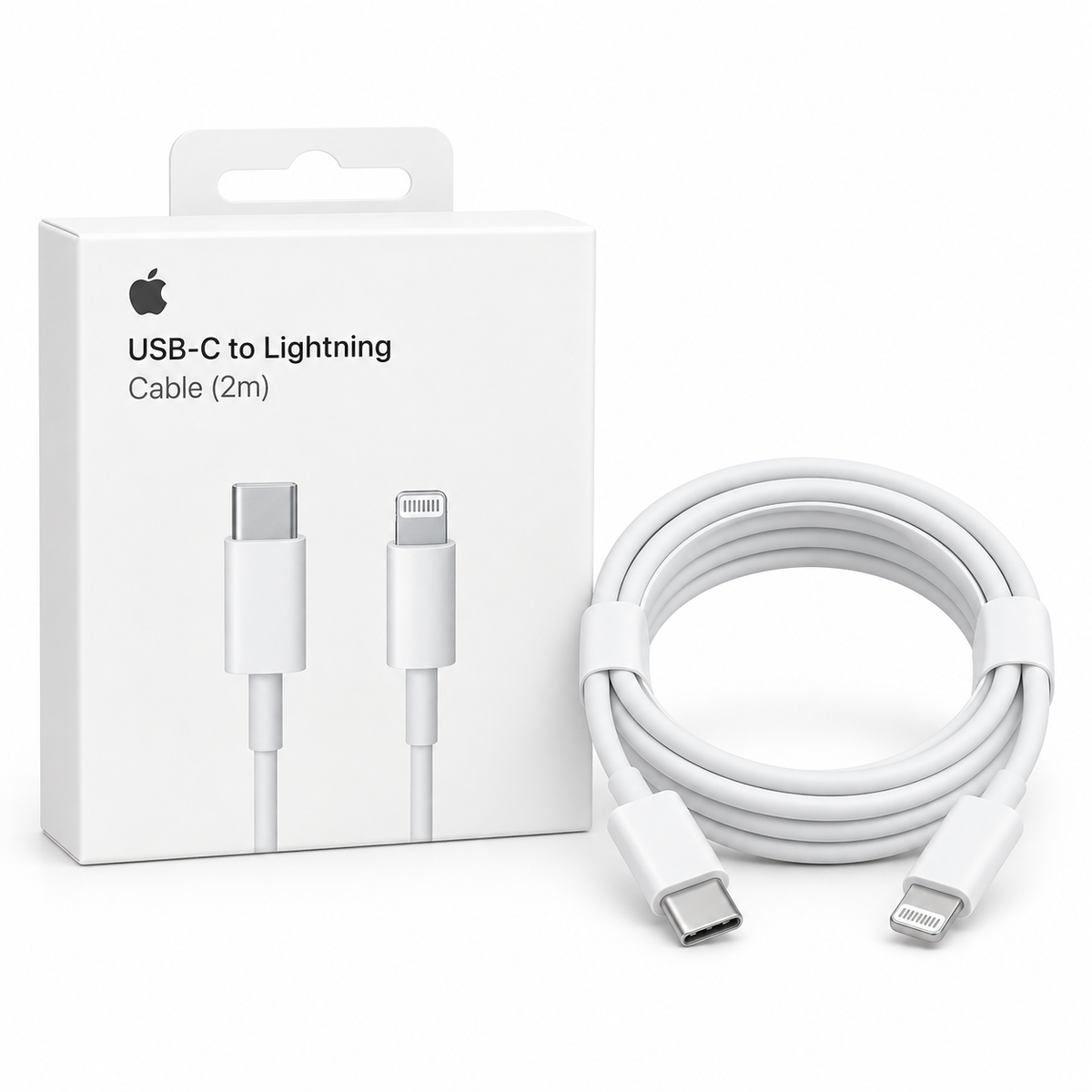 Cable USB-C a Lightning de 2 Metros para iPhone – Carga y Datos