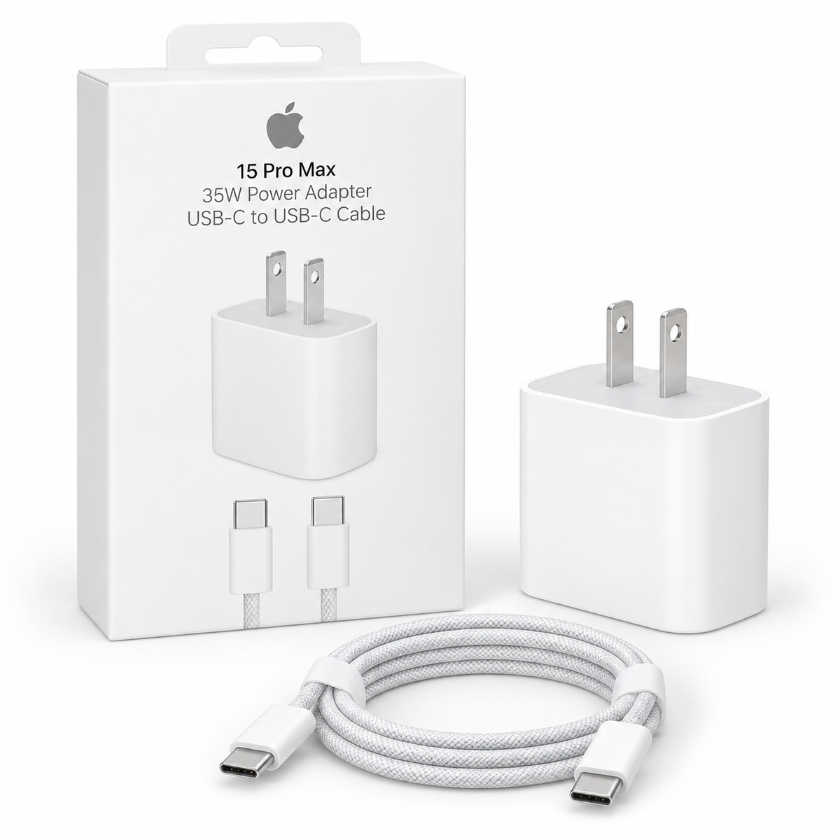 Cargador USB-C de 35W con Cable USB-C para iPhone 15 Pro Max