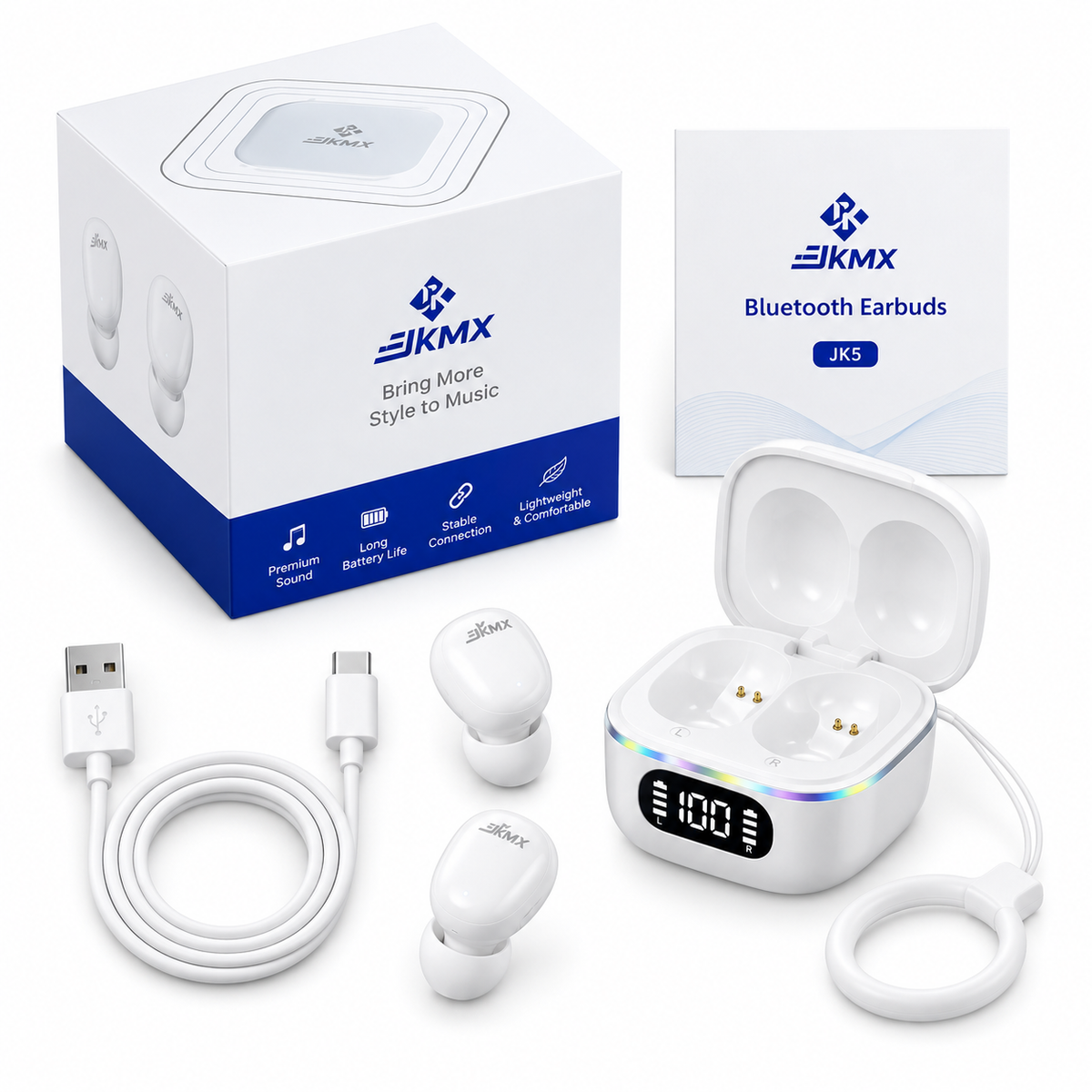 Audífonos Inalámbricos Bluetooth 5.3 JKMX JK1 con Micrófono