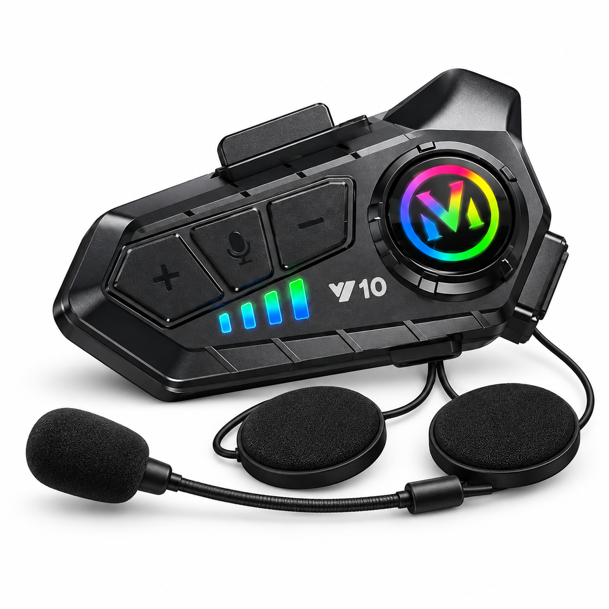 Intercomunicador Bluetooth para Casco de Moto V10 con Reducción de Ruido